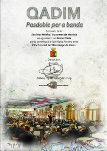 Read more about the article La Societat Musical Banyeres de Mariola estrena QADIM en el XXV Concierto de Música Festera en la Filà de Moros Vells.