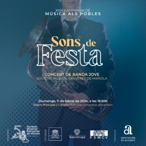 Read more about the article Sons de festa – Concert Banda Jove de la SMBM – Música als Pobles