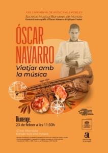 Read more about the article Oscar Navarro – Concert – Viatjar amb la música 23-02-2025 11:30