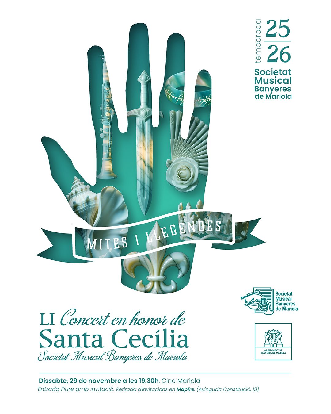 Més informació sobre l'article 51è Concert de Santa Cecília – Mites i Llegendes – 29/11/2025