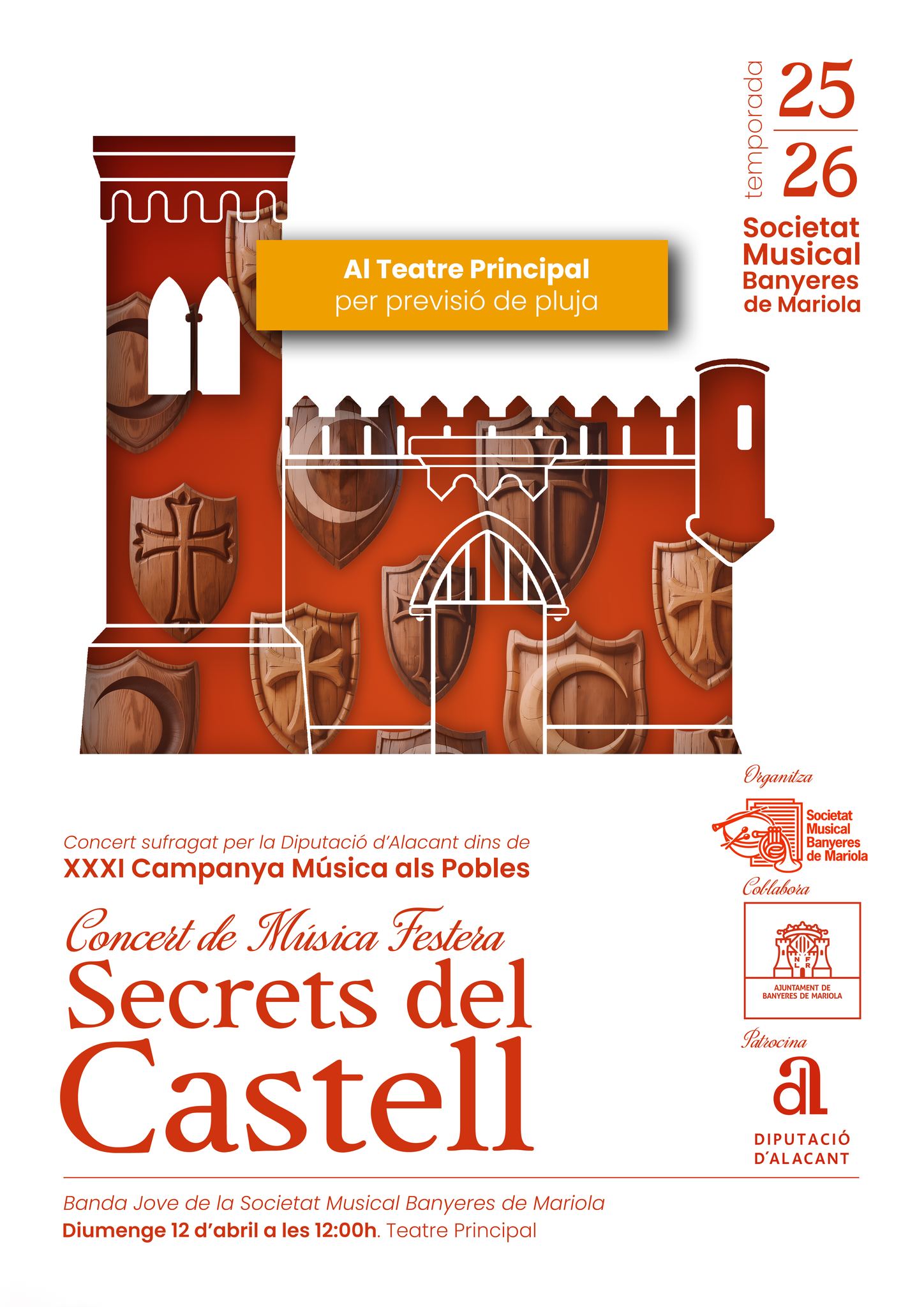 Més informació sobre l'article Concert de música festera – Secrets del Castell – 12-04-2026
