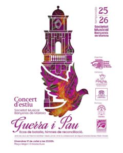 Més informació sobre l'article Concert d’estiu 2026 – Guerra i Pau. Divendres 17 de juliol.